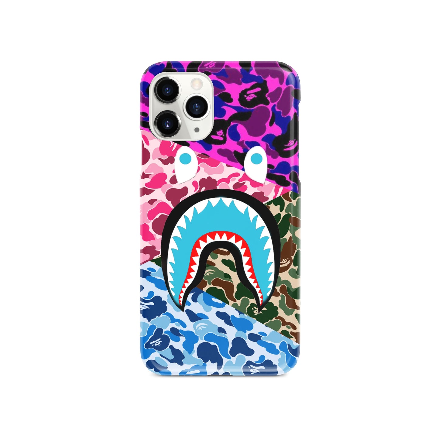 Multicolor Collab Lil Uzi Shark Mouth Case for Apple iPhone Case