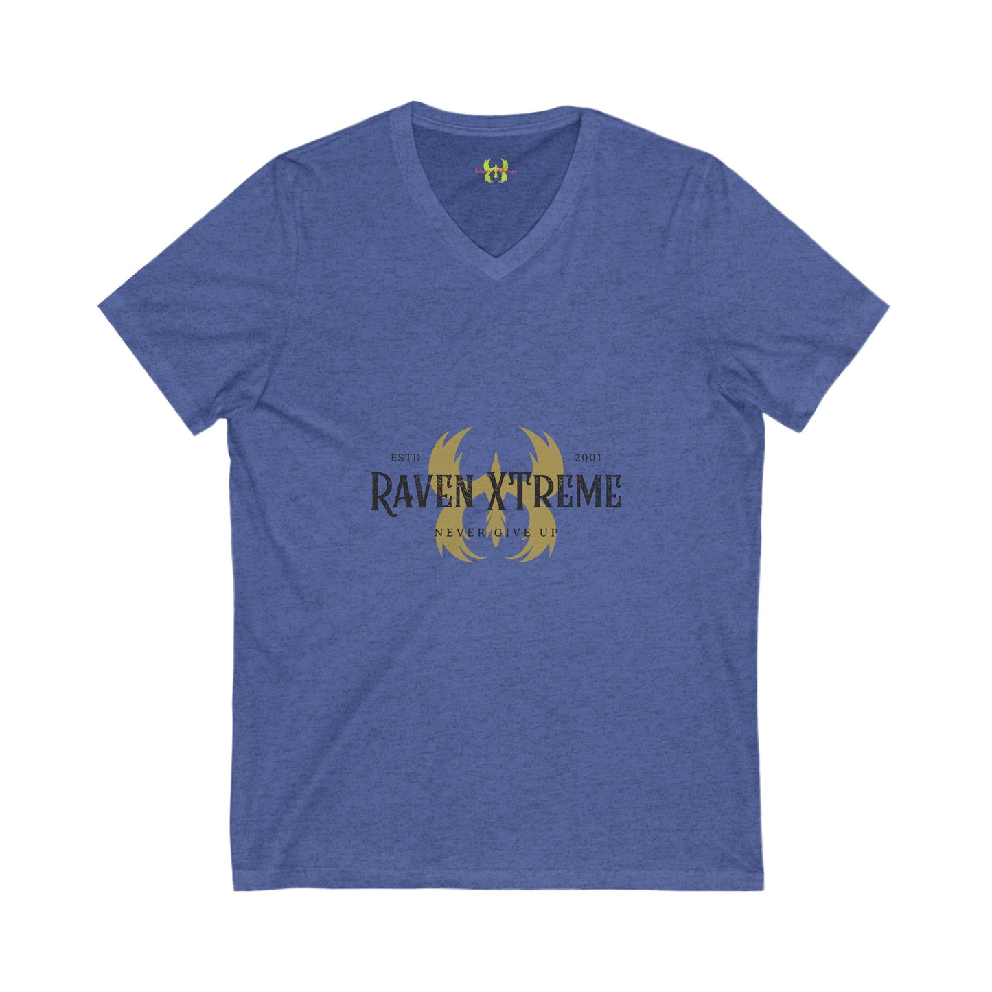 Raven XTreme Retro Logo Unisex Jersey Short Sleeve V-Neck Tee