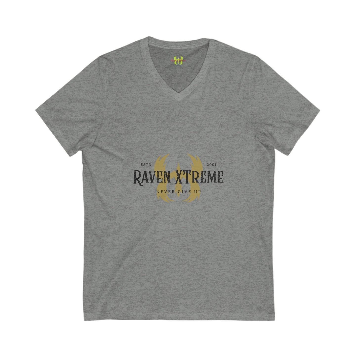 Raven XTreme Retro Logo Unisex Jersey Short Sleeve V-Neck Tee