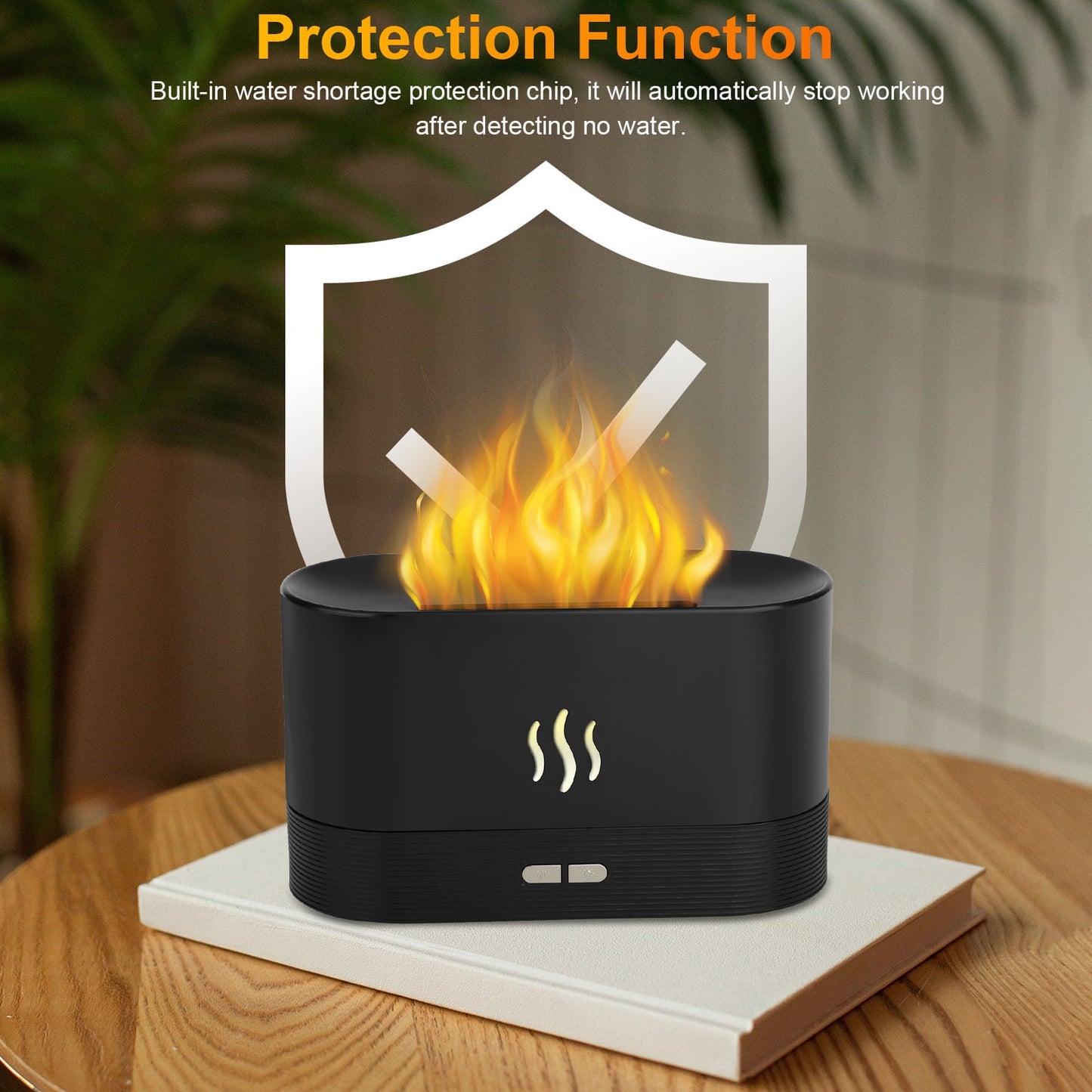 180Ml Flame Air Humidifier Essential Oil Diffuser