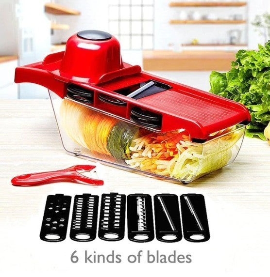 Stainless Steel 6 Blades Vegetable Slicer