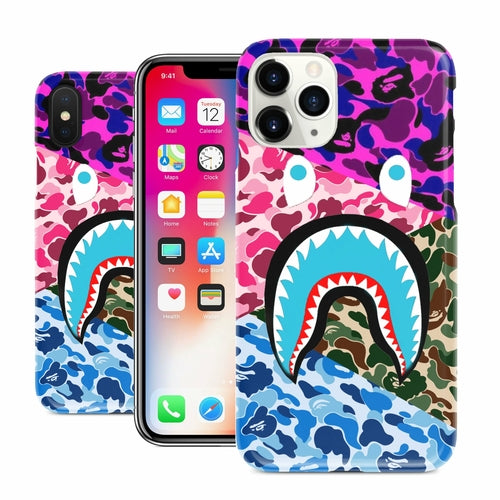 Multicolor Collab Lil Uzi Shark Mouth Case for Apple iPhone Case